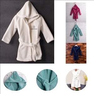Children Baby Bathrobe Coral Velvet Bath Robe